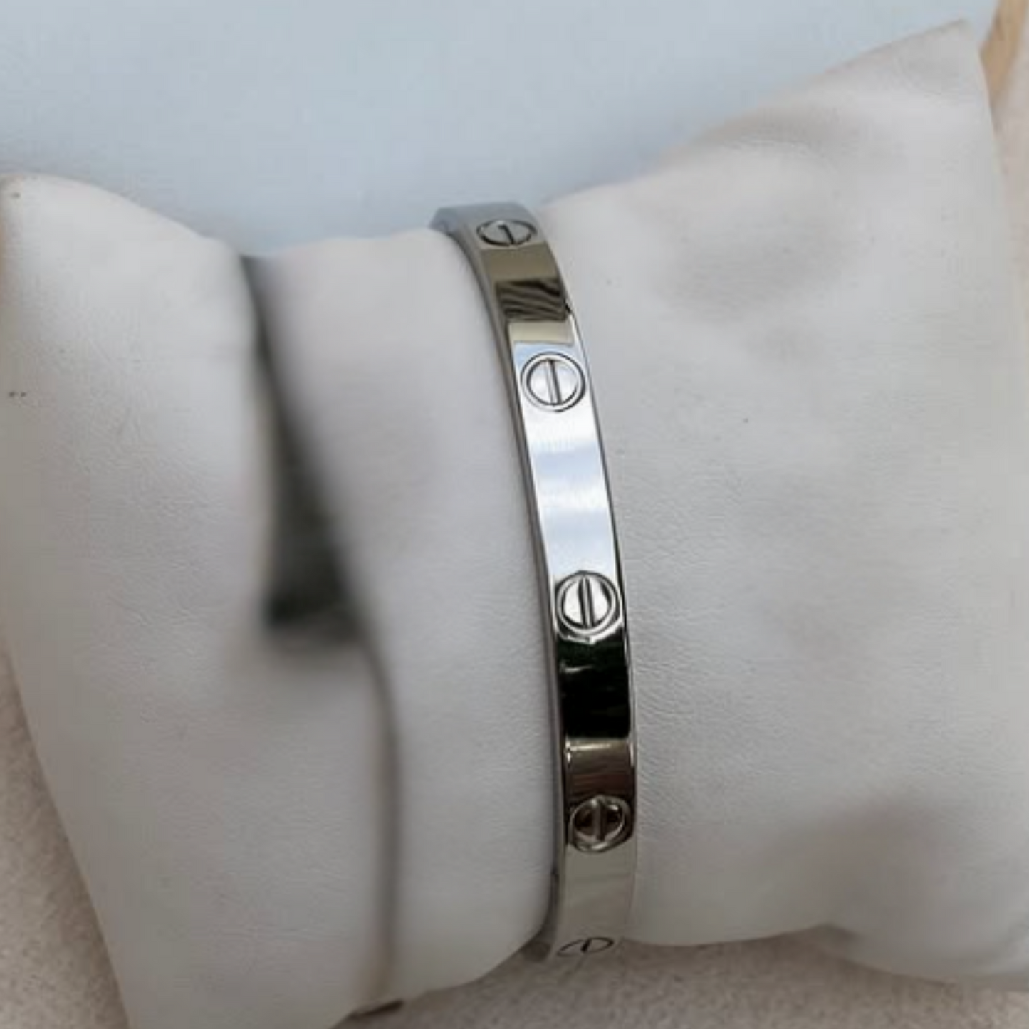 Screw Motif Cuff-Silver