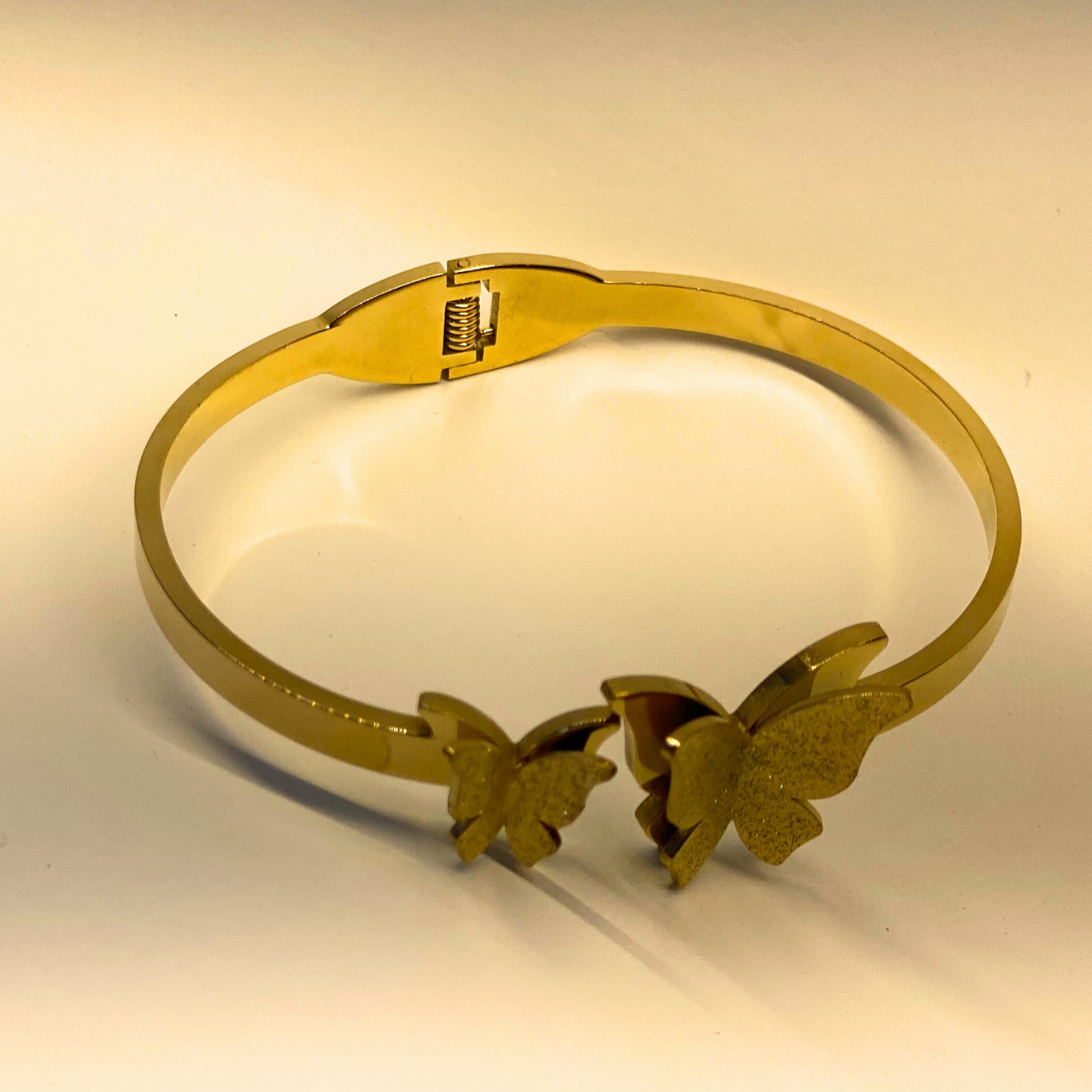 Shimmering Butterfly Cuff-Gold