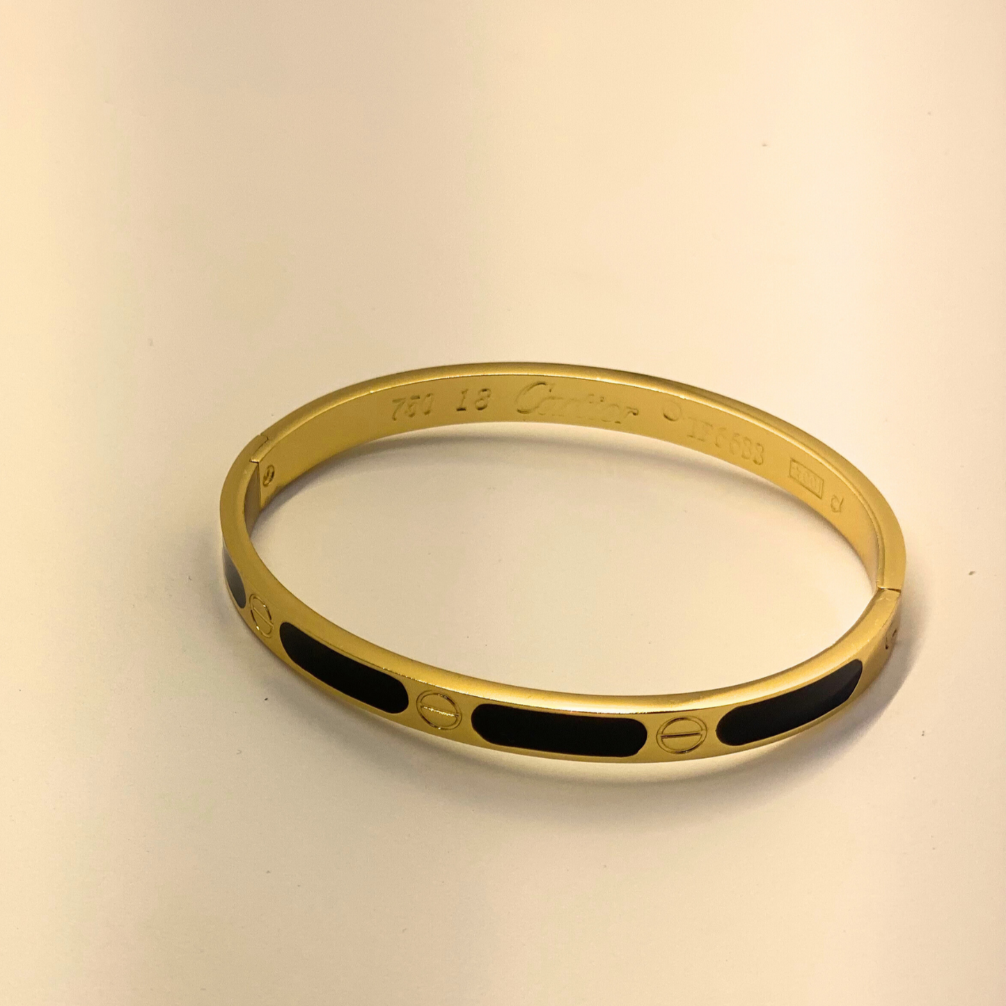 Screw Studded Cuff-Gold