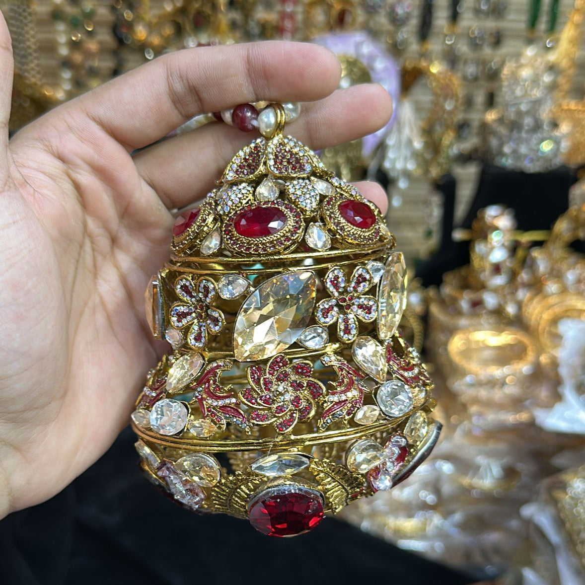 Royal Kundan Potli-Maroon