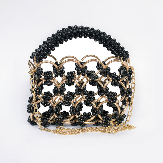 Beaded Inner Less Ring Bag