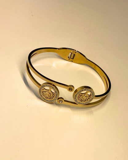Tree of Life Cuff- Gold