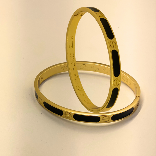 Screw Studded Cuff-Gold