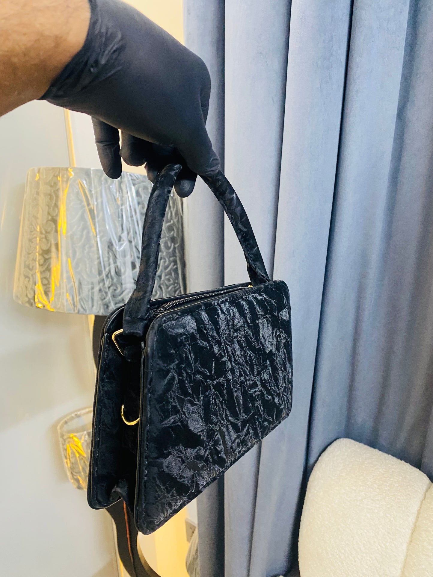 Noir Charm Mini-With Handle & Adjustable Strap