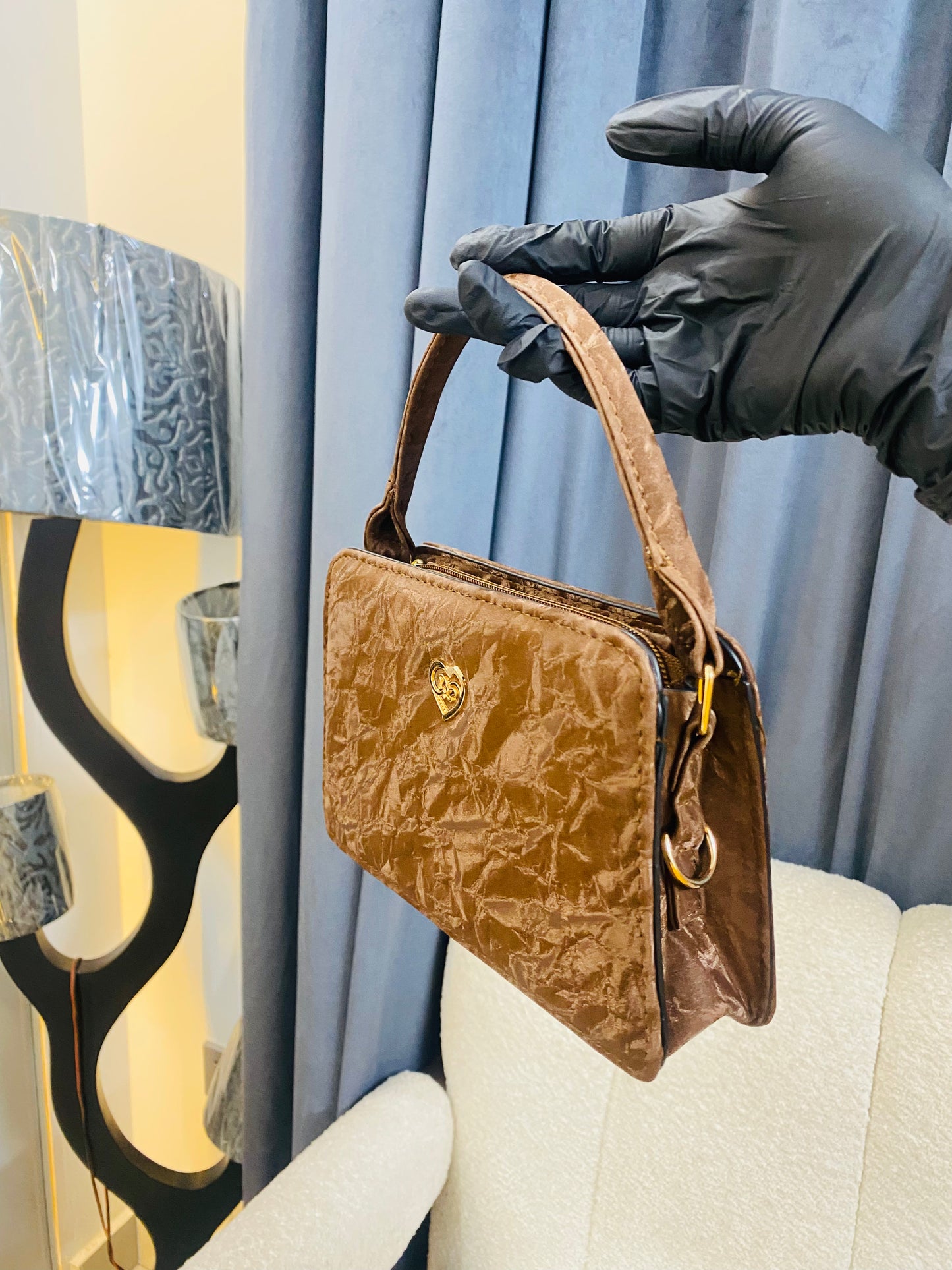 Noir Charm Mini-With Handle & Adjustable Strap