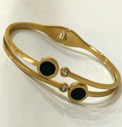 Dual Stone Luxe Cuff