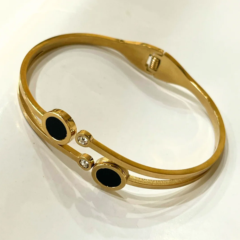 Dual Stone Luxe Cuff