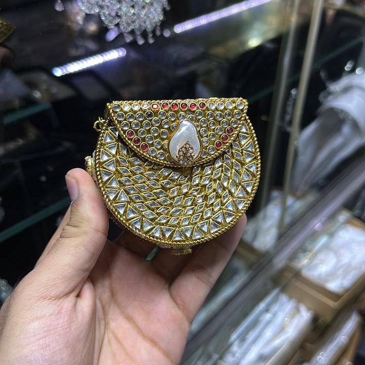 Kundan Jeweled Minaudière