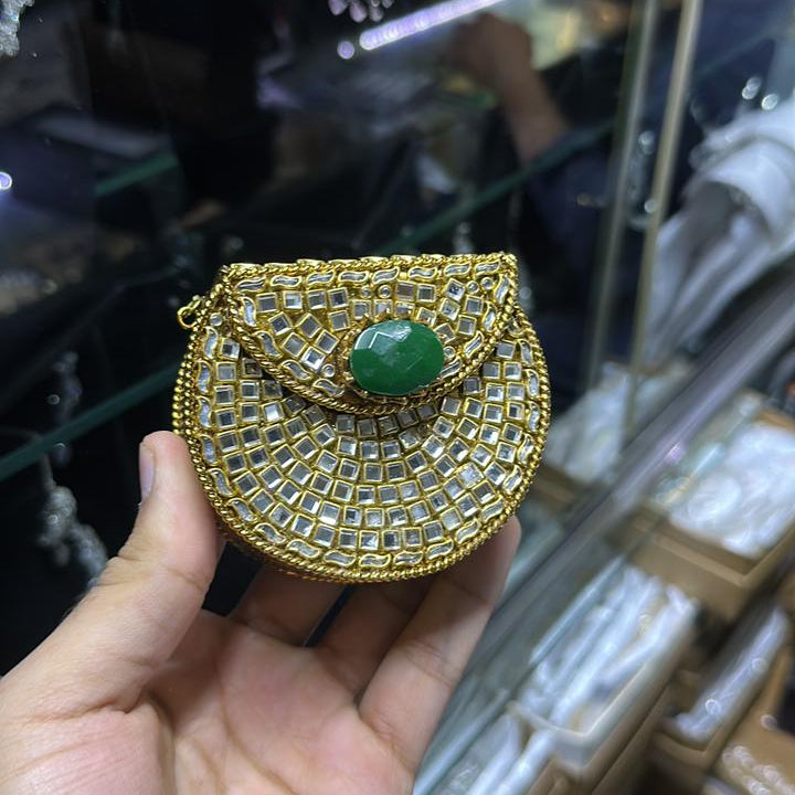 Kundan Jeweled Minaudière
