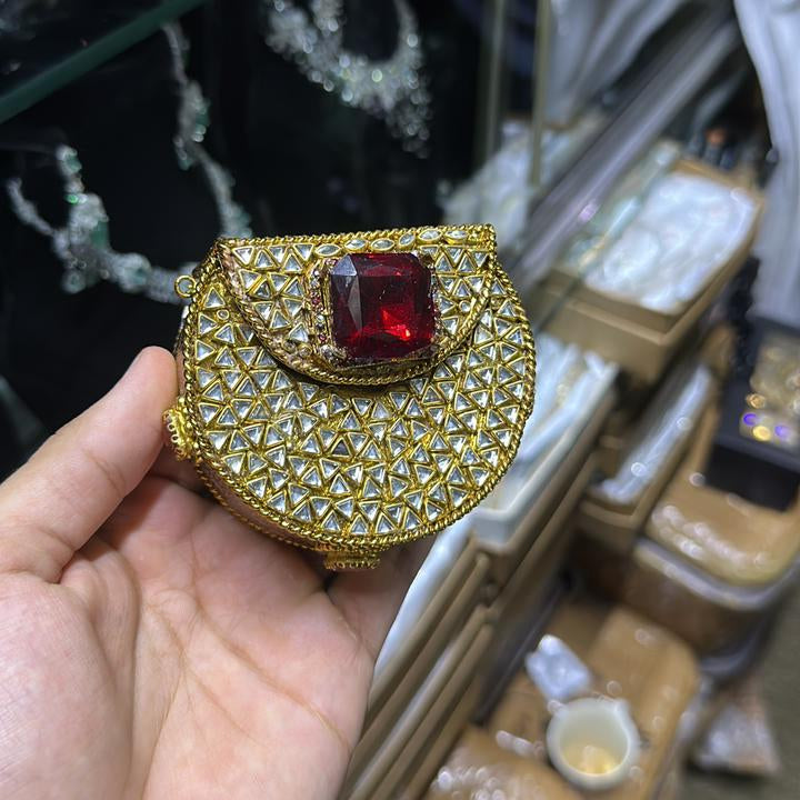 Kundan Jeweled Minaudière