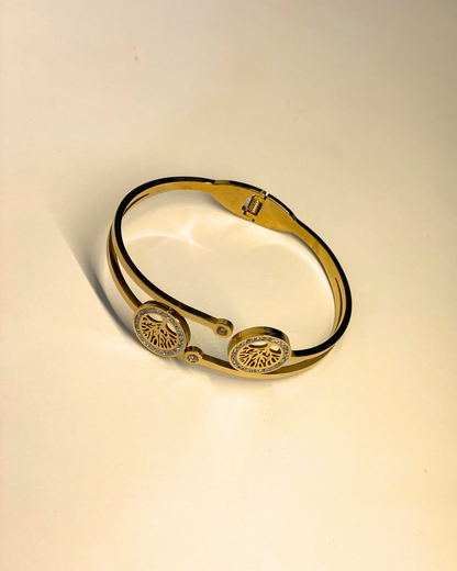 Tree of Life Cuff- Gold