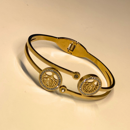 Tree of Life Cuff- Gold
