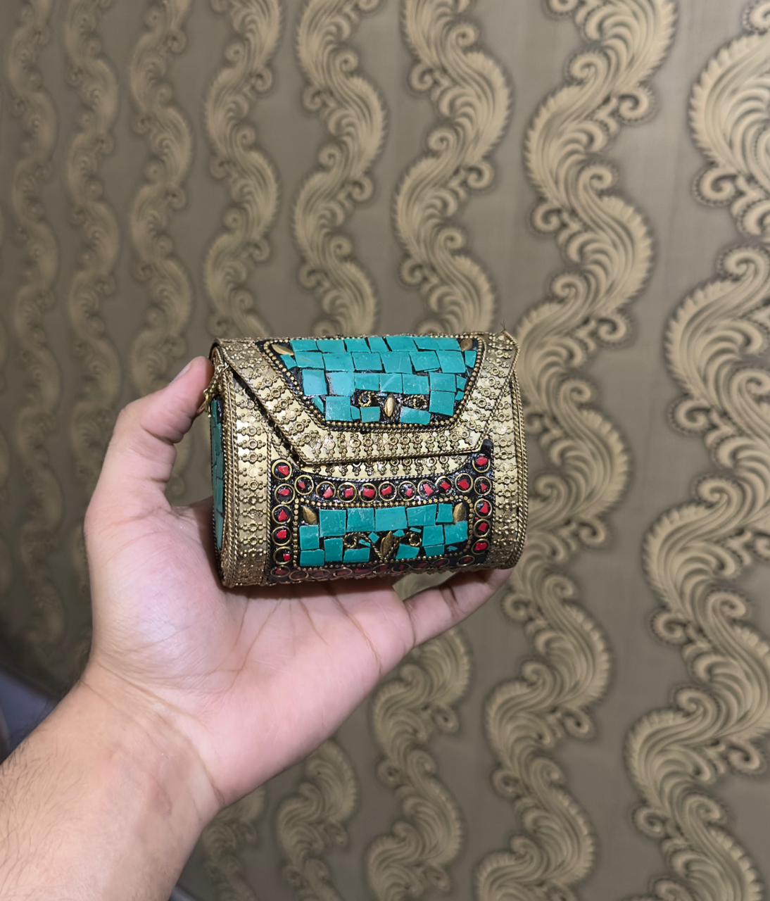 Turkish Mosaic Box Clutch