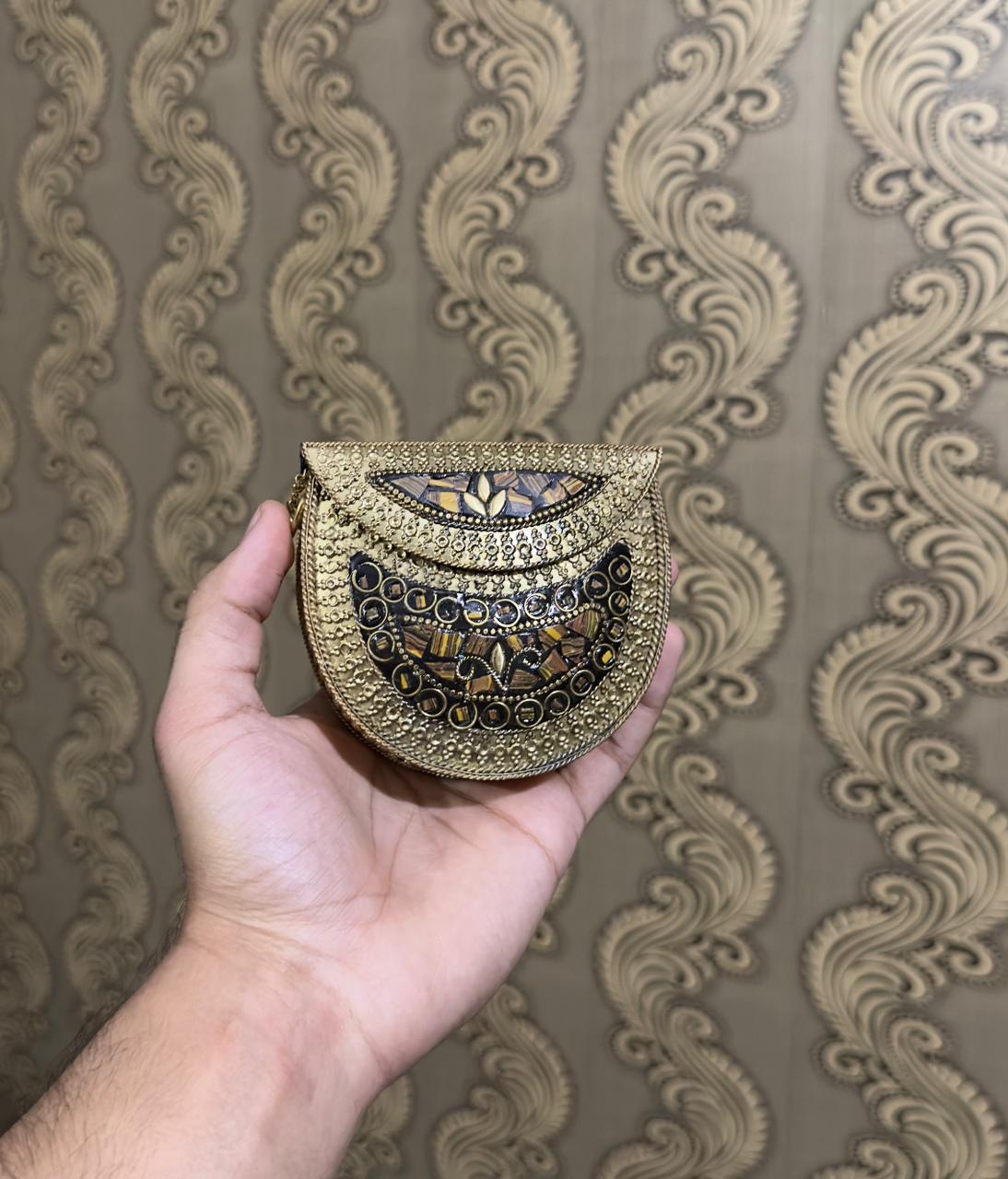Turkish Mosaic Mini Bag- Half Moon
